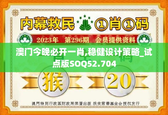 澳门今晚必开一肖,稳健设计策略_试点版SOQ52.704