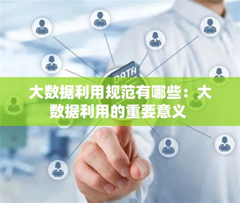 大数据利用规范有哪些：大数据利用的重要意义 
