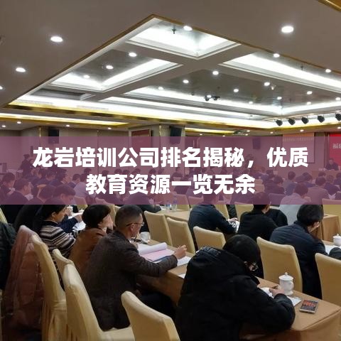 龙岩培训公司排名揭秘，优质教育资源一览无余