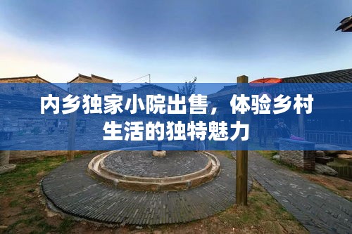 内乡独家小院出售，体验乡村生活的独特魅力