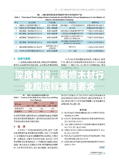 深度解读，装修木材行业规范标准与要求