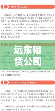 远东租赁公司排名领跑行业，影响力不容小觑
