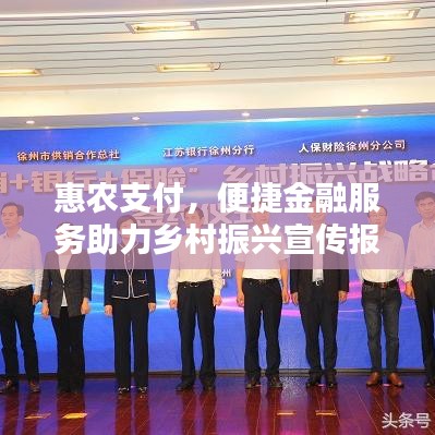 惠农支付，便捷金融服务助力乡村振兴宣传报告