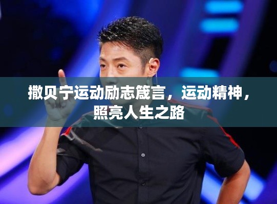 撒贝宁运动励志箴言，运动精神，照亮人生之路